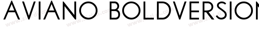 Aviano BoldVersion 1字体转换